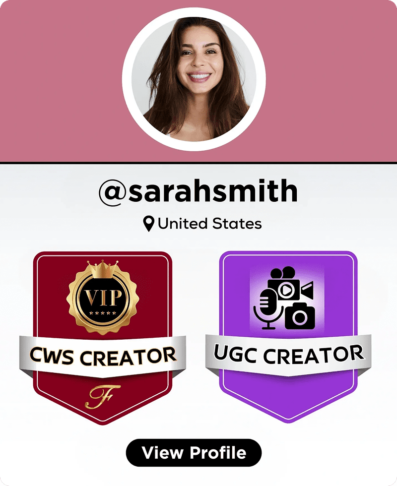 User profile with VIP badge